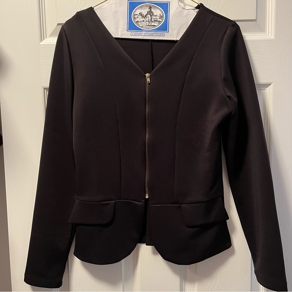EUC Black Peplum Cardigan, sz S